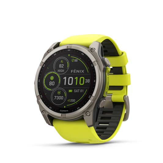 Fēnix® 8 – 47 mm, Solar, Sapphire Amarillo