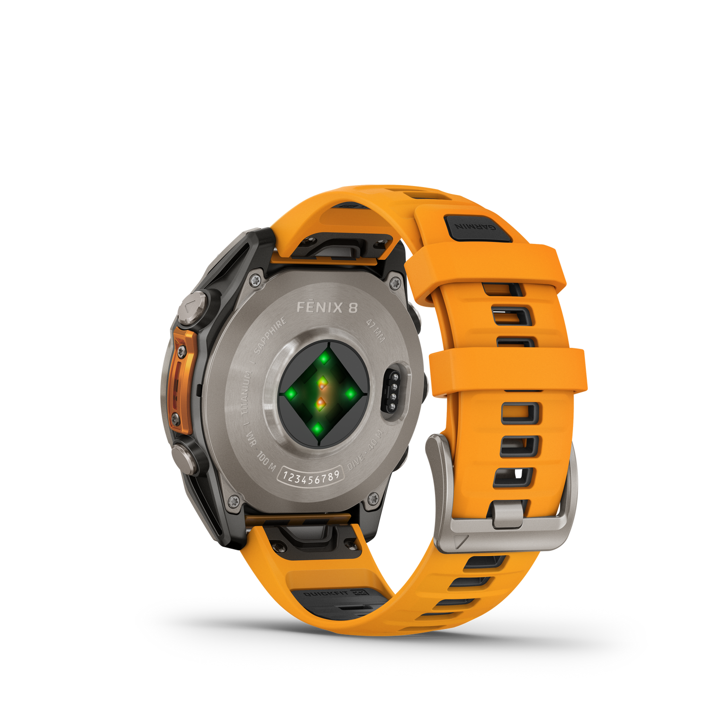 Fēnix® 8 – 47 mm, AMOLED Sapphire Naranja