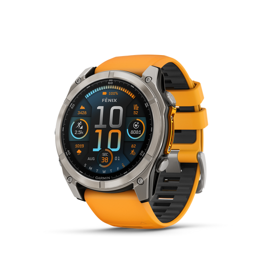 Fēnix® 8 – 51 mm, AMOLED Sapphire Naranja