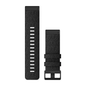 Banda para reloj QuickFit 26 Nailon negro jaspeado