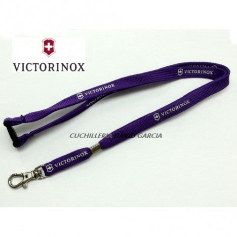 Victorinox Cinta para el cuello con mosquetón Morado